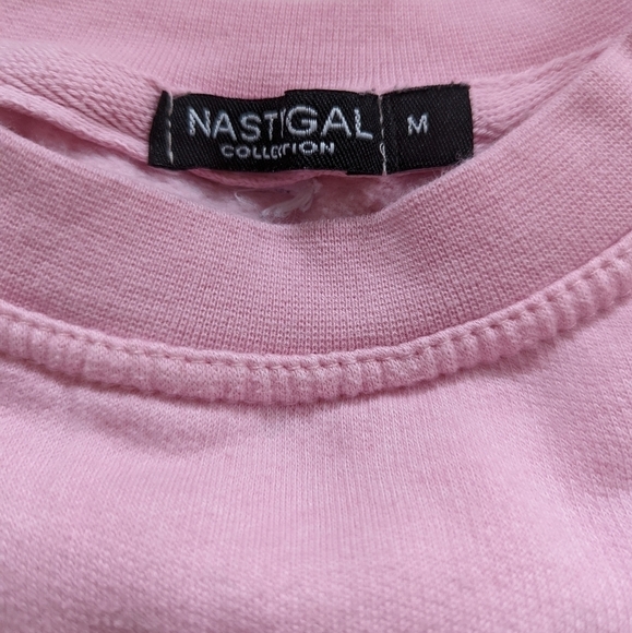 NASTY gal California graphic pullover sweatshirt pink medium - Picture 7 of 11